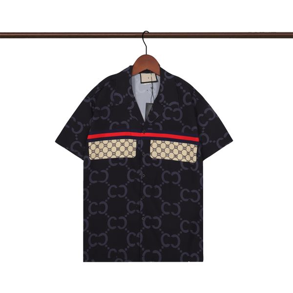 2023 summer bowling shirts mens fashion letter floral print shirts casual button down short sleeve hawaiian shirt suits beach designer dress, White;black
2023 summer bowling shirts mens fashion letter floral print shirts casual button down short sleeve hawaiian shirt suits beach designer dress, White;black