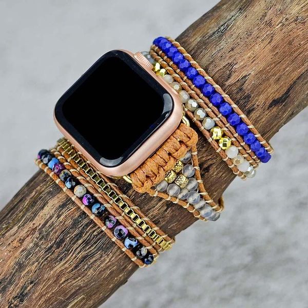 bangle wax wrap watch band bohe natural stone handmade knit apple watch strap jewelry drop ship wholesale, Black
bangle wax wrap watch band bohe natural stone handmade knit apple watch strap jewelry drop ship wholesale, Black