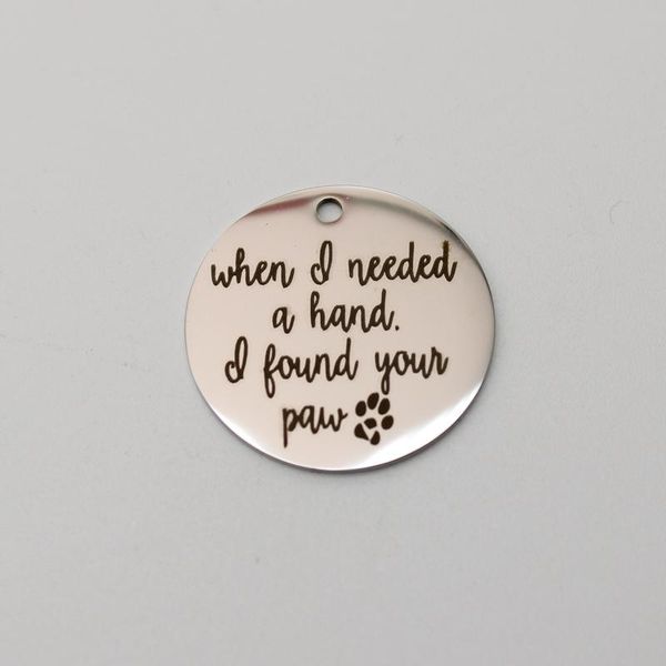 other 20pcs stainless steel memorial charm when i needed a hand i found your paw charms pendant for diy handmade accessories
other 20pcs stainless steel memorial charm when i needed a hand i found your paw charms pendant for diy handmade accessories