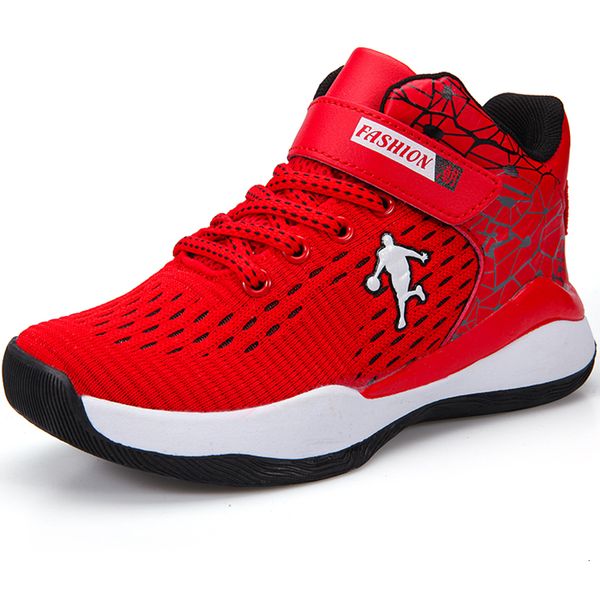sneakers brand children boys basketball shoes thick sole breathable non-slip girls sneakers sport shoes child basket shoe boots 230520, Black;red
sneakers brand children boys basketball shoes thick sole breathable non-slip girls sneakers sport shoes child basket shoe boots 230520, Black;red