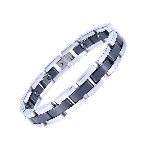 bangle wholesale wedding chain jewelry stainless steel white pink black ceramic germanium magnet link bracelet for women and men
bangle wholesale wedding chain jewelry stainless steel white pink black ceramic germanium magnet link bracelet for women and men