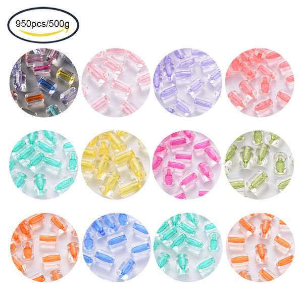 polish 500g transparent acrylic beads column mixed color 10x7.5mm hole 1.8mm about 950pcs/500g, Blue
polish 500g transparent acrylic beads column mixed color 10x7.5mm hole 1.8mm about 950pcs/500g, Blue