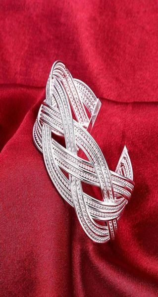 new style 925 silver tangled bracelet woven bracelet female engagement party wedding charm fashion jewelry l2208128401215, Black
new style 925 silver tangled bracelet woven bracelet female engagement party wedding charm fashion jewelry l2208128401215, Black
