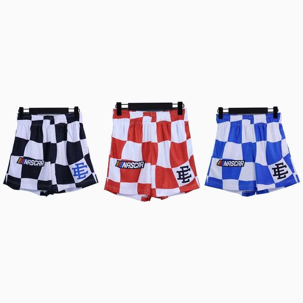 men's and women's shorts sweatpants fashion brand eric emanuel summer printed sports plaid knee-length high street loose casual br, White;black
men's and women's shorts sweatpants fashion brand eric emanuel summer printed sports plaid knee-length high street loose casual br, White;black