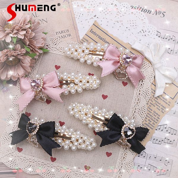 neck ties handmade hair accessories japanese style sweet pearl bow love heart hairclips cute a pair of side clip 230519, Blue;purple
neck ties handmade hair accessories japanese style sweet pearl bow love heart hairclips cute a pair of side clip 230519, Blue;purple