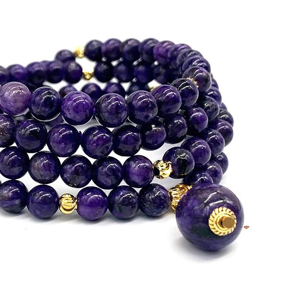 bangle good quality 75 cm women pendant bracelet 6 mm round bead nature russia charoite purple color yoga necklace for girls, Black
bangle good quality 75 cm women pendant bracelet 6 mm round bead nature russia charoite purple color yoga necklace for girls, Black