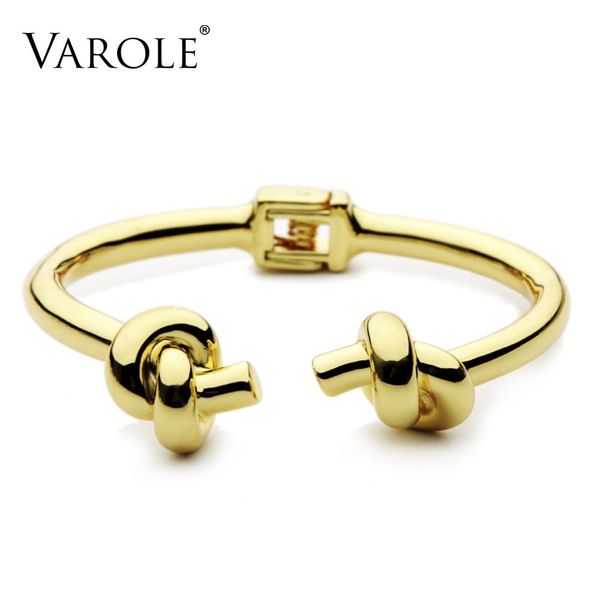 bangle varole trendy both sides knot twice cuff bracelet gold color metal bangle stainless steel bangles bracelets for women bracelets, Black
bangle varole trendy both sides knot twice cuff bracelet gold color metal bangle stainless steel bangles bracelets for women bracelets, Black