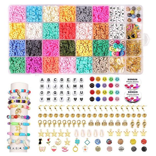 polish 4600pcs clay beads kits for bracelets making polymer clay flat round spacer preppy heishi beads with pendant charms, Blue
polish 4600pcs clay beads kits for bracelets making polymer clay flat round spacer preppy heishi beads with pendant charms, Blue