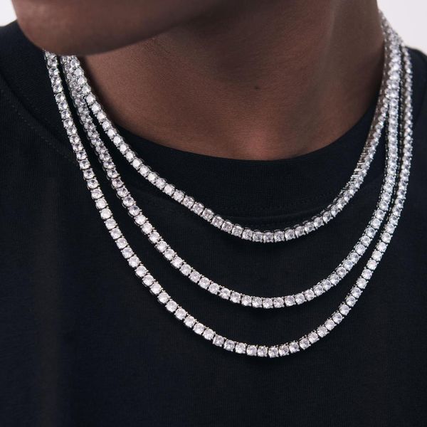necklaces punk iced out crystal tennis choker necklace for men hip hop luxurywidth 3/4/5/6mm zircon collar chain for women jewelry n117, Silver
necklaces punk iced out crystal tennis choker necklace for men hip hop luxurywidth 3/4/5/6mm zircon collar chain for women jewelry n117, Silver