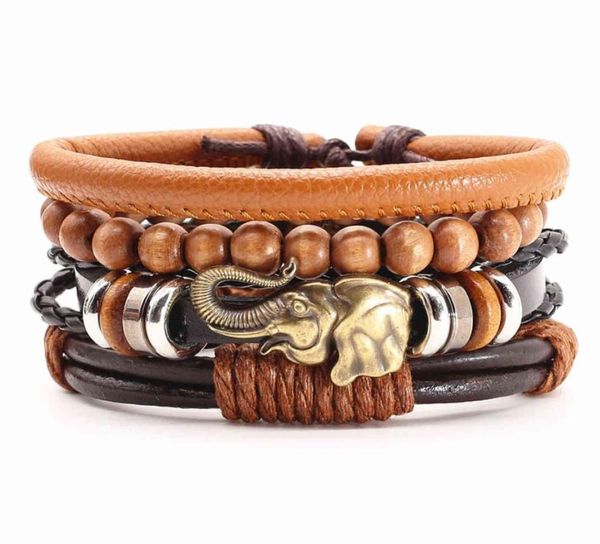 new multilayer men039s leather bracelet for women bronze hooks elephant charm wrap beaded bangles male homme jewelry 4 pcsset1884043, Black
new multilayer men039s leather bracelet for women bronze hooks elephant charm wrap beaded bangles male homme jewelry 4 pcsset1884043, Black