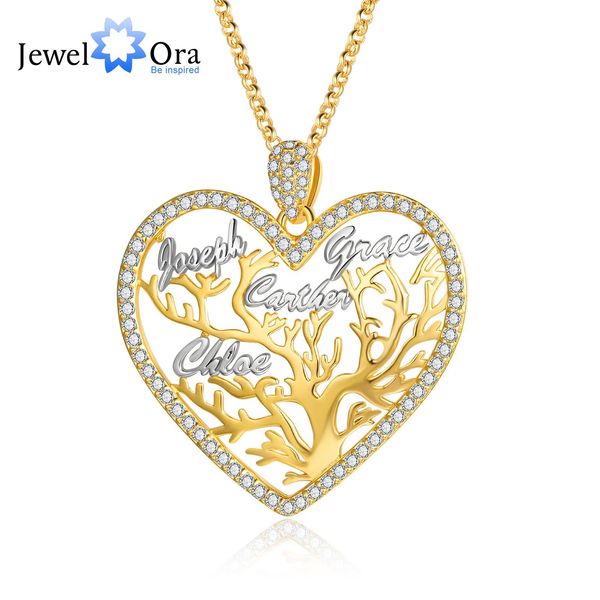 necklaces customized multiname mixed color heart necklace personalized family tree of life nameplate pendant jewelry gift for women, Silver
necklaces customized multiname mixed color heart necklace personalized family tree of life nameplate pendant jewelry gift for women, Silver