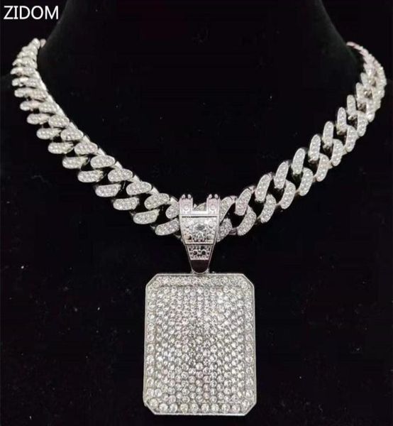 pendant necklaces men women hip hop dog tag necklace with 13mm miami cuban chain iced out bling hiphop fashion charm jewelry5453844, Silver
pendant necklaces men women hip hop dog tag necklace with 13mm miami cuban chain iced out bling hiphop fashion charm jewelry5453844, Silver