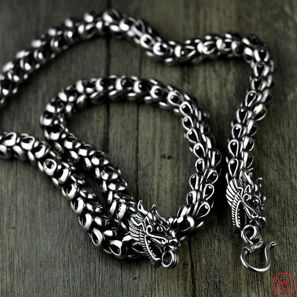 necklaces s925 sterling silver charm necklace 2021 popular domineering dragon double heads scalechain pure argentum neck jewelry for men
necklaces s925 sterling silver charm necklace 2021 popular domineering dragon double heads scalechain pure argentum neck jewelry for men