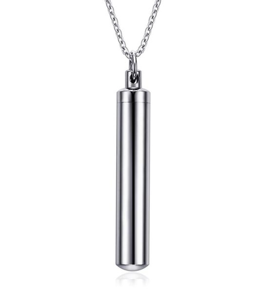 high polished stainless steel cylinder memorial urn pendant necklace ash holder3637420, Silver
high polished stainless steel cylinder memorial urn pendant necklace ash holder3637420, Silver