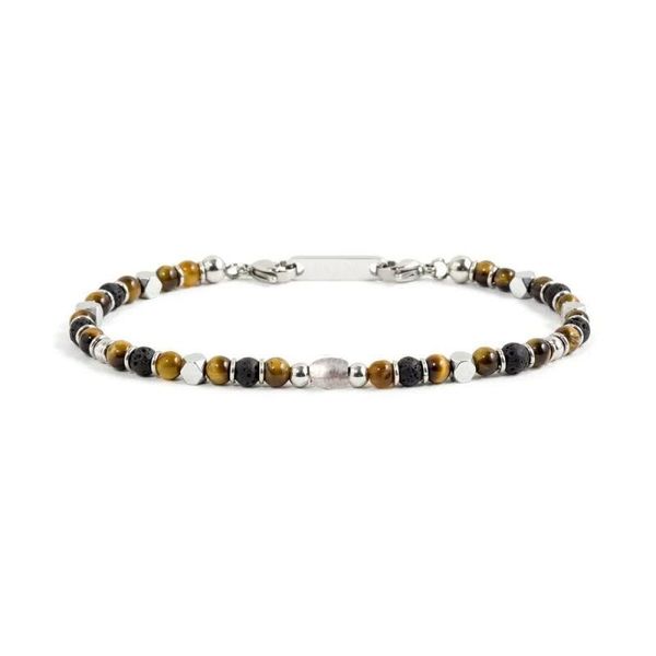 bangle runda men's bead bracelet tiger eye lava stone 4mm with stainless steel adjustable size 22cm fashion handmade bracelet beaded, Black
bangle runda men's bead bracelet tiger eye lava stone 4mm with stainless steel adjustable size 22cm fashion handmade bracelet beaded, Black