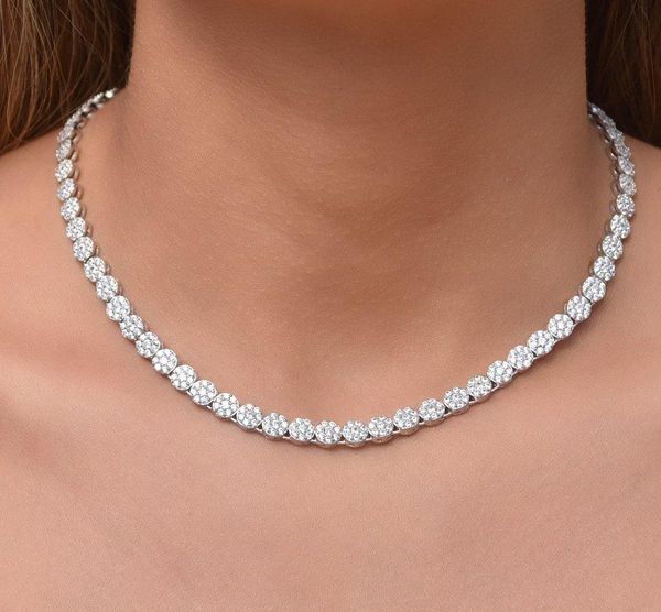 necklaces iced out bling women choker round micro pave 5a cz round disco dot charm link tennis chain necklace, Silver
necklaces iced out bling women choker round micro pave 5a cz round disco dot charm link tennis chain necklace, Silver