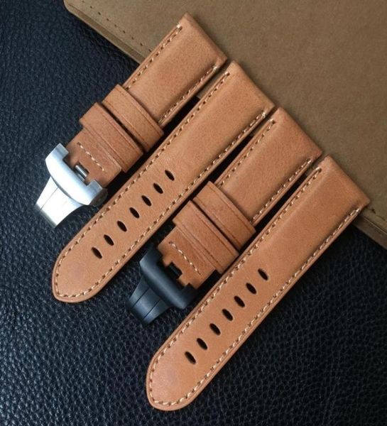 watch bands quality 24mm light brown vintage italy genuine leather watchband for pam111 pam441 pam strap butterfly buckle style be1817772, Black;brown
watch bands quality 24mm light brown vintage italy genuine leather watchband for pam111 pam441 pam strap butterfly buckle style be1817772, Black;brown