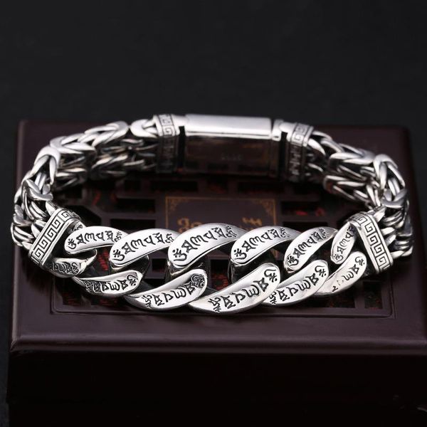 bangle bracelet men's sterling silver female transfer beads sixcharacter mantra retro handmade creative passepartout prayer wheel jewe, Black
bangle bracelet men's sterling silver female transfer beads sixcharacter mantra retro handmade creative passepartout prayer wheel jewe, Black