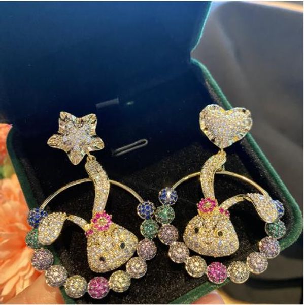 knot s925 silver needle spring earrings cute ball rabbit earrings microset color zircon jewelry wholesale
knot s925 silver needle spring earrings cute ball rabbit earrings microset color zircon jewelry wholesale