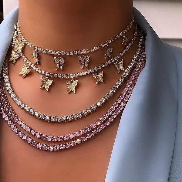 necklaces 2022 gold plated iced out bling hip hop women charm jewelry geometry heart arrow cz tennis chain with butterfly choker necklaces, Silver
necklaces 2022 gold plated iced out bling hip hop women charm jewelry geometry heart arrow cz tennis chain with butterfly choker necklaces, Silver