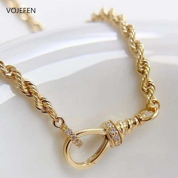 necklaces vojefen 18k gold pendants and necklaces women's au750 gold big rope chain fashion jewelry with mini diamond pendant luxury gi, Silver
necklaces vojefen 18k gold pendants and necklaces women's au750 gold big rope chain fashion jewelry with mini diamond pendant luxury gi, Silver