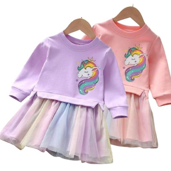 girl's dresses girl clothing autumn cartoon unicorn printed long-sleeved shirt stitching rainbow mesh princess dress for 2 3 4 5 6 year, Red;yellow
girl's dresses girl clothing autumn cartoon unicorn printed long-sleeved shirt stitching rainbow mesh princess dress for 2 3 4 5 6 year, Red;yellow
