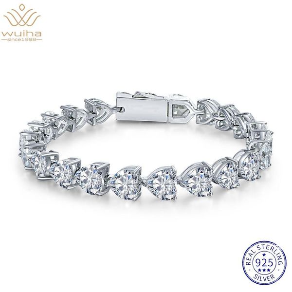 bangle wuiha real 925 sterling silver excellent shaped cut created moissanite diamonds 1518cm tennis charm bracelets fine jewelry gift, Black
bangle wuiha real 925 sterling silver excellent shaped cut created moissanite diamonds 1518cm tennis charm bracelets fine jewelry gift, Black