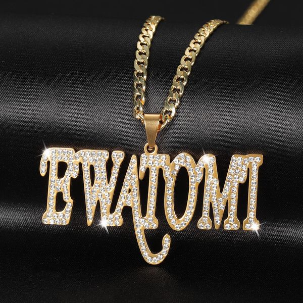 necklaces personalized stainless steel iced out name necklace custom men's zircon hip hop jewelry cuban chain necklace christmas gifts, Silver
necklaces personalized stainless steel iced out name necklace custom men's zircon hip hop jewelry cuban chain necklace christmas gifts, Silver