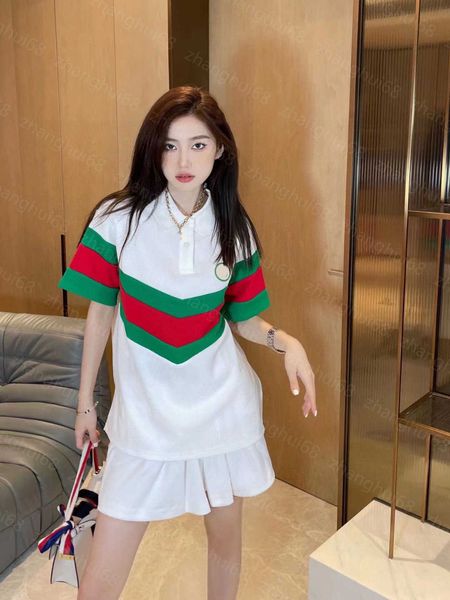 23ss womens t-shirt womens designer clothing tee new red and green stitching embroidery couple casual polo shirt short sleeve womens clothes, White
23ss womens t-shirt womens designer clothing tee new red and green stitching embroidery couple casual polo shirt short sleeve womens clothes, White