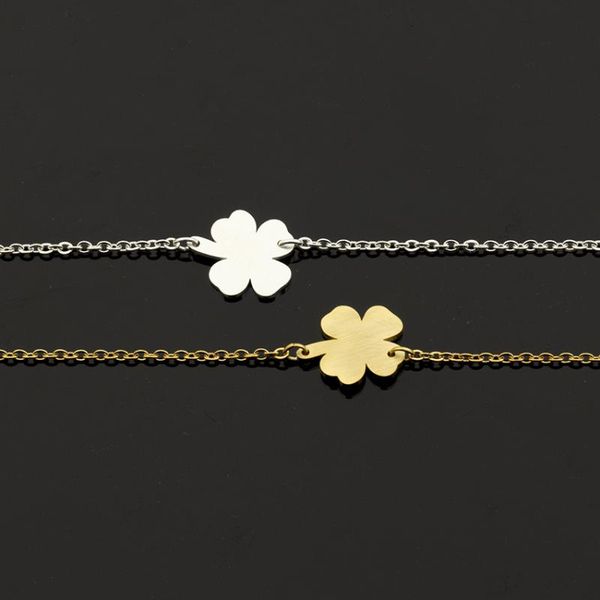 bangle four leaf lucky clover bracelet for women bijoux mujer link chain stainless steel charm bracelet shamrock jewelry, Black
bangle four leaf lucky clover bracelet for women bijoux mujer link chain stainless steel charm bracelet shamrock jewelry, Black