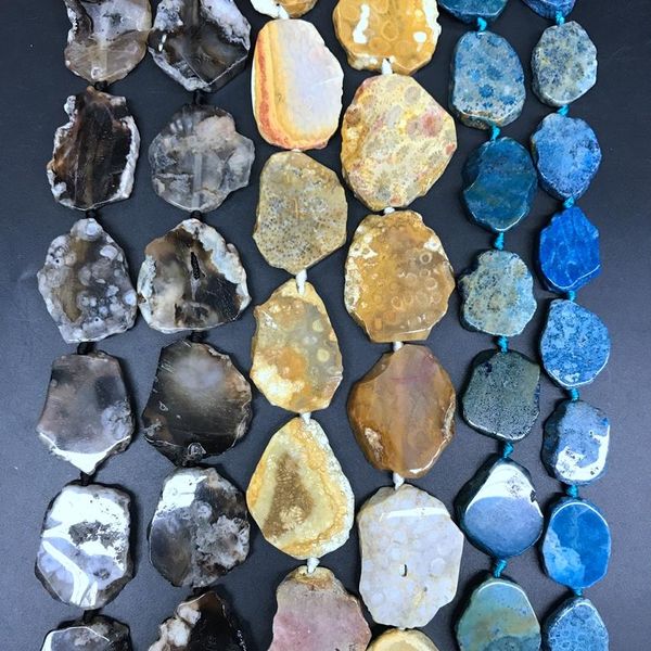 crystal 15.5" strand natural coral jades raw slab loose beads orm black sakura agates slice nugget pendants boho jewelry making
crystal 15.5" strand natural coral jades raw slab loose beads orm black sakura agates slice nugget pendants boho jewelry making