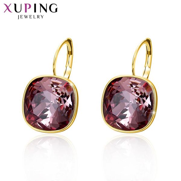 knot xuping jewelry popular luxury romantic crystal earring with gold plated for women gift 20404, Silver 
knot xuping jewelry popular luxury romantic crystal earring with gold plated for women gift 20404, Silver