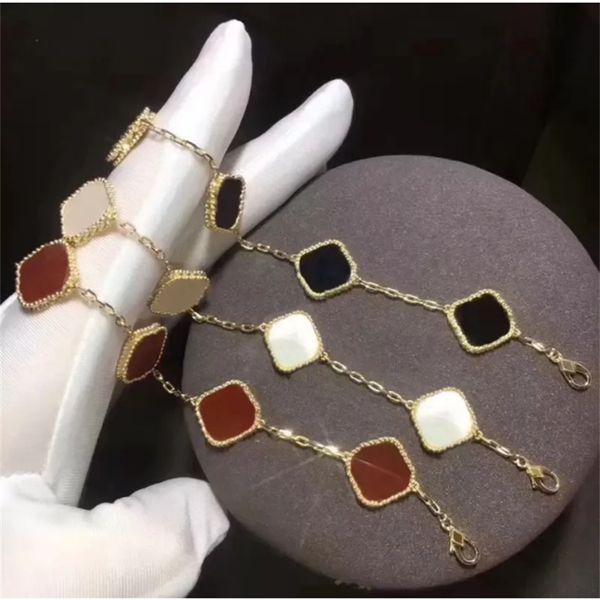 2023Luxury Classic 4/Four Leaf Clover Lucky Charm Bracelets 18K Gold Agate Shell Mother-of-Pearl for Women and Girl Wedding Mother Day Jewelry Women Gifts
2023Luxury Classic 4/Four Leaf Clover Lucky Charm Bracelets 18K Gold Agate Shell Mother-of-Pearl for Women and Girl Wedding Mother Day Jewelry Women Gifts