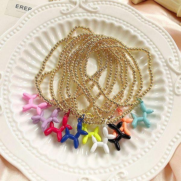 bangle 5pcs 2021 fashion colorful enamel puppy pendant gold plated bead bracelet, Black
bangle 5pcs 2021 fashion colorful enamel puppy pendant gold plated bead bracelet, Black