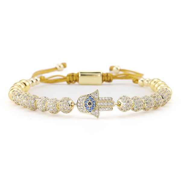bangle luxury cz evil hand eyes bracelet charm gold beads braided macrame adjustable handmade men bracelets bangles for men jewelry, Black
bangle luxury cz evil hand eyes bracelet charm gold beads braided macrame adjustable handmade men bracelets bangles for men jewelry, Black