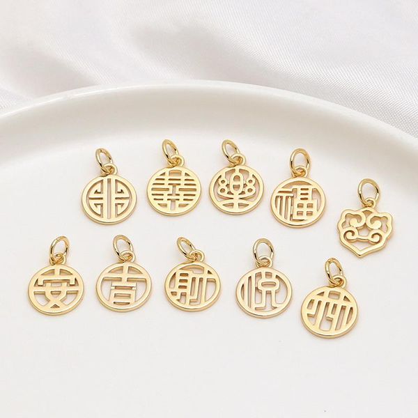 other 10pcs ethnic chinese character small pendants women earrings keychain diy gold plated charms for girls necklace brooch making
other 10pcs ethnic chinese character small pendants women earrings keychain diy gold plated charms for girls necklace brooch making