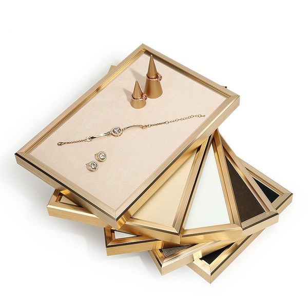 boxes gold color metal frame blank jewelry display tray necklack ring show props bracelet pendant organizer box for jewelry shop, Black;white
boxes gold color metal frame blank jewelry display tray necklack ring show props bracelet pendant organizer box for jewelry shop, Black;white