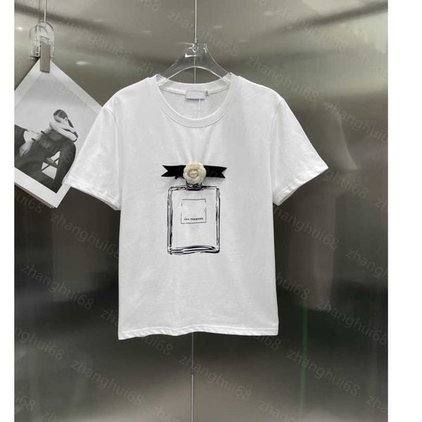 23ss tee womens t-shirt womens designer clothing round neck pure cotton three-dimensional camellia floral water bottle print short sleeve t-, White
23ss tee womens t-shirt womens designer clothing round neck pure cotton three-dimensional camellia floral water bottle print short sleeve t-, White