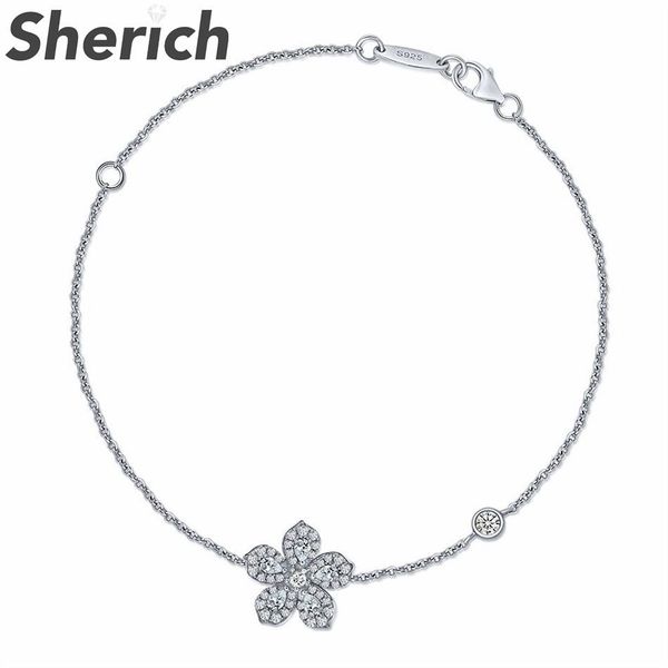 bangle sherich flower high carbon diamond s925 sterling silver fashion premium small fresh bracelet women's banquet brand fine jewelry, Black
bangle sherich flower high carbon diamond s925 sterling silver fashion premium small fresh bracelet women's banquet brand fine jewelry, Black