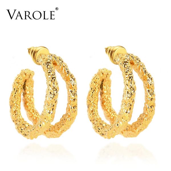 huggie varole double line texture hoop earrings for women gold color statement metal big hoops earings fashion jewelry, Golden;silver
huggie varole double line texture hoop earrings for women gold color statement metal big hoops earings fashion jewelry, Golden;silver