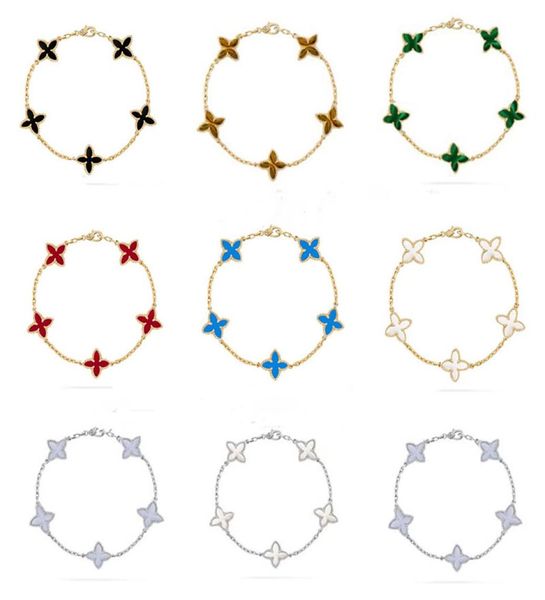 luxury designer charm bracelets 4 four leaf elegant fashion brand 18k gold silver agate shell mother of pearl women girls birthday1631699, Golden;silver
luxury designer charm bracelets 4 four leaf elegant fashion brand 18k gold silver agate shell mother of pearl women girls birthday1631699, Golden;silver