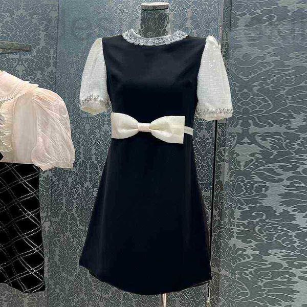 basic & casual dresses designer summer new sequin bubble sleeve skirt style short heavy industry bowknot gift diamond dress b8xk, Black;gray
basic & casual dresses designer summer new sequin bubble sleeve skirt style short heavy industry bowknot gift diamond dress b8xk, Black;gray