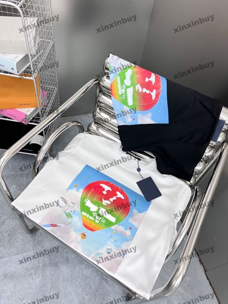xinxinbuy men designer tee t shirt 23ss air balloon letter print pattern short sleeve cotton women black white blue purple s-xl, Black;brown
xinxinbuy men designer tee t shirt 23ss air balloon letter print pattern short sleeve cotton women black white blue purple s-xl, Black;brown