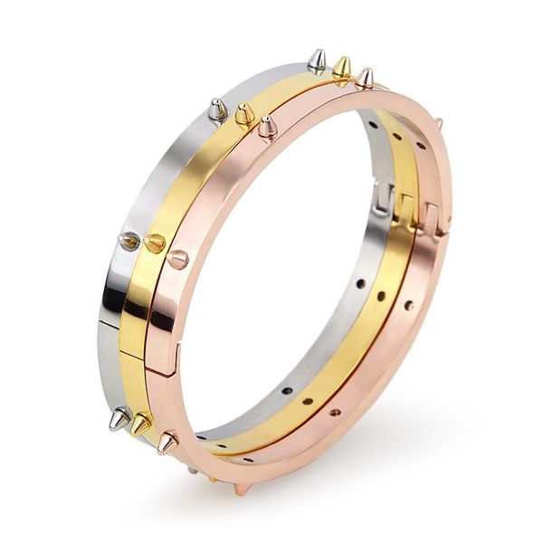 bangle punk rivet bracelets bangles for men jewelry stainless steel bracelet set gold sliver color nail wrist fashion pulseiras 3 pcs, Black
bangle punk rivet bracelets bangles for men jewelry stainless steel bracelet set gold sliver color nail wrist fashion pulseiras 3 pcs, Black