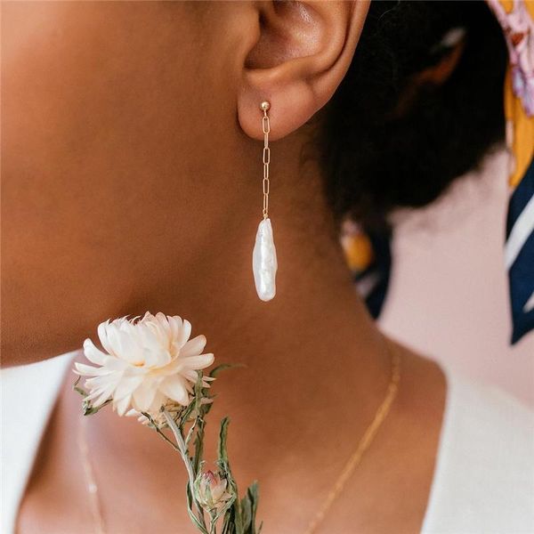 huggie handmade baroque pearl earrings 14 gold filled jewelry minimalism brincos oorbellen pendientes boho drop earrings for women, Golden;silver
huggie handmade baroque pearl earrings 14 gold filled jewelry minimalism brincos oorbellen pendientes boho drop earrings for women, Golden;silver