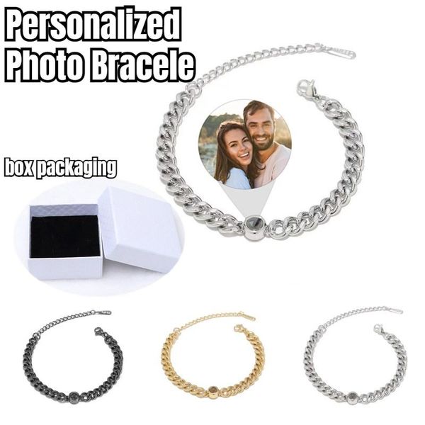 bangle 19+5cm stainles cuban bracelet personalized circle p bracelet custom projection personality memorial birthday christmas gift, Black
bangle 19+5cm stainles cuban bracelet personalized circle p bracelet custom projection personality memorial birthday christmas gift, Black