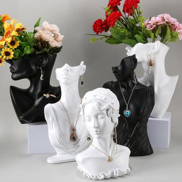 boxes multiple styleresin abstract art necklace earring display bust mannequin head stand jewelry display stand shop jewelry organizer, Black;white
boxes multiple styleresin abstract art necklace earring display bust mannequin head stand jewelry display stand shop jewelry organizer, Black;white