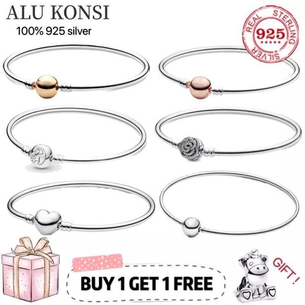 bangle original luxury real 100% 925 sterling silver pan bracelet for women snake chain bangle authentic charm diy jewelry, Black
bangle original luxury real 100% 925 sterling silver pan bracelet for women snake chain bangle authentic charm diy jewelry, Black
