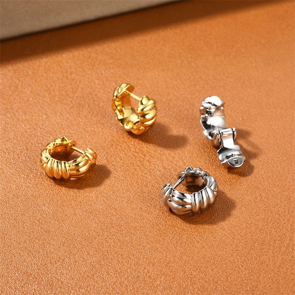 2023 new vintage woven metal earrings for women french simple fashion charm jewelry, Golden;silver
2023 new vintage woven metal earrings for women french simple fashion charm jewelry, Golden;silver