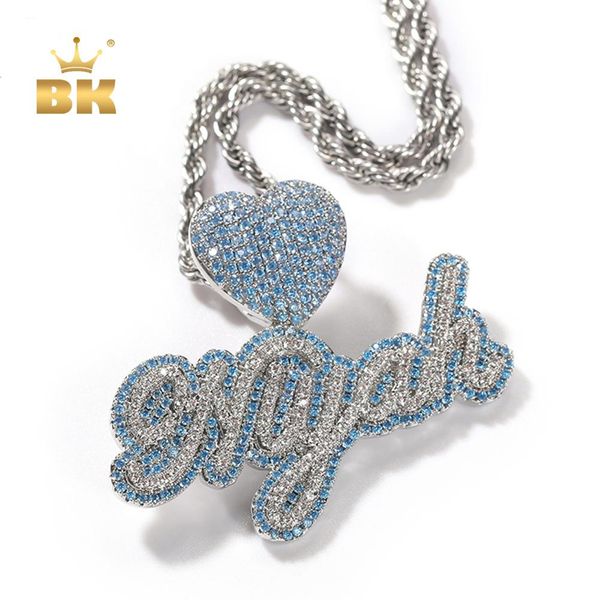 necklaces the bling king custom name necklace bubble letter heart buckle iced out white light blue cz pendant tennis chain hiphop jewelry, Silver
necklaces the bling king custom name necklace bubble letter heart buckle iced out white light blue cz pendant tennis chain hiphop jewelry, Silver